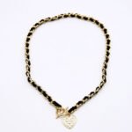 Black Chain Heart Necklace