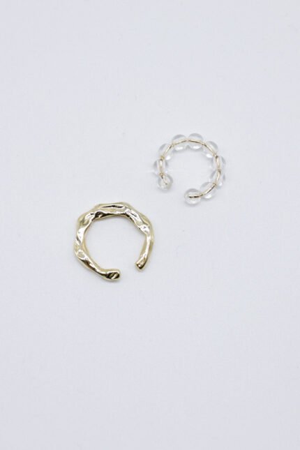 Golden Ear Cuff 2-Piece Set