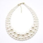 Layered Faux Pearl Necklace
