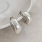 Pearly Plate Earrings